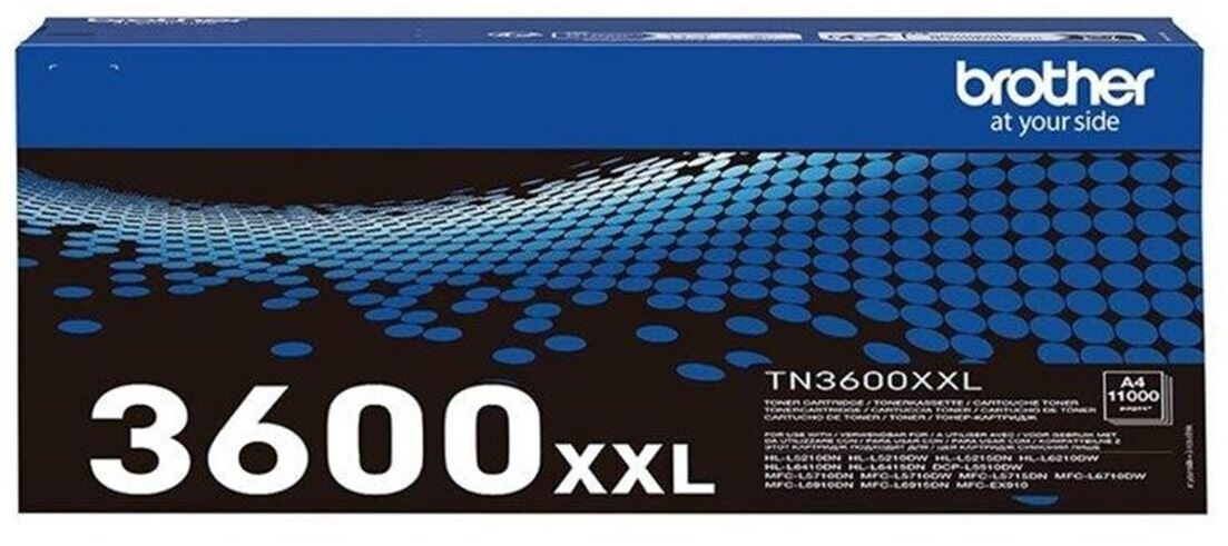 Brother TN-3600XXL Toner – Schwarz Tonerkartusche Original TN 3600 XXL