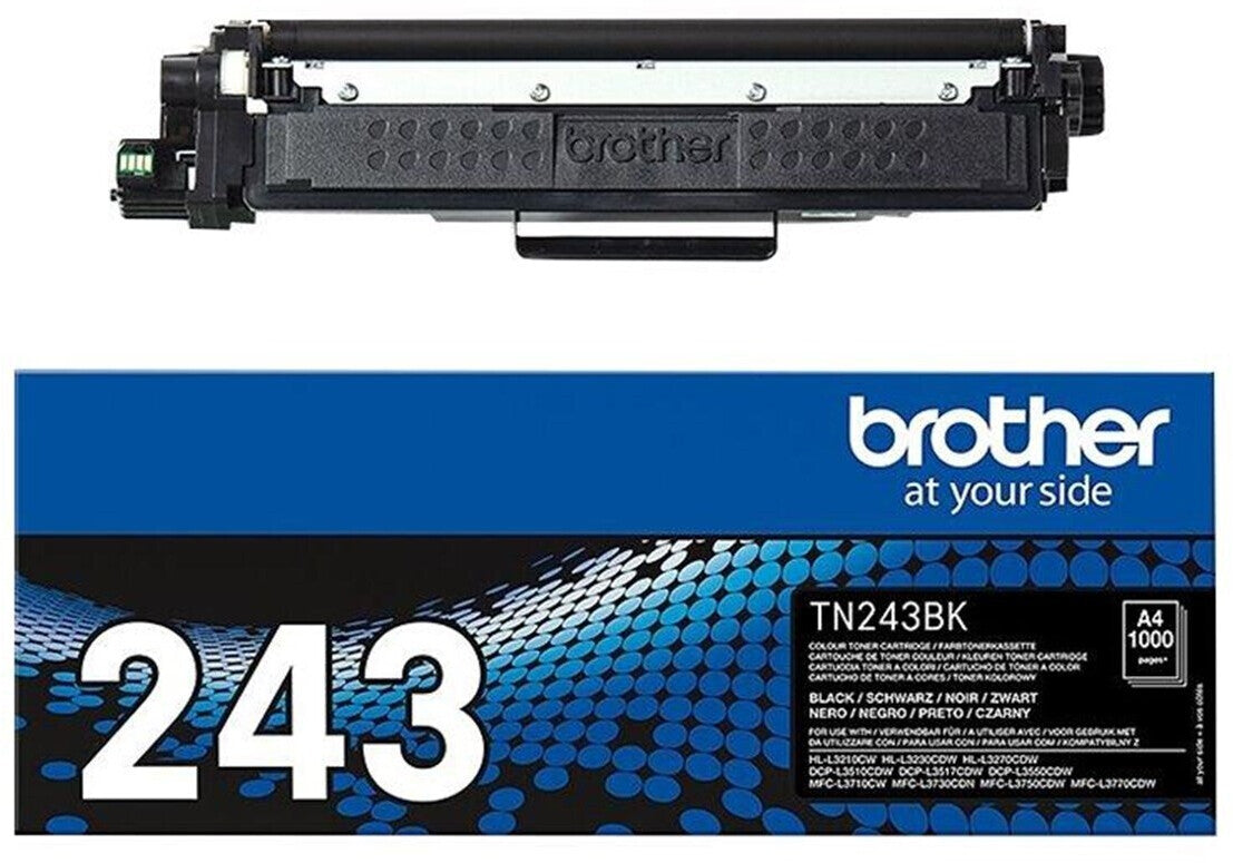 Brother TN243BK / Schwarz / Original Toner / TN-243BK / 1.000 S. neu