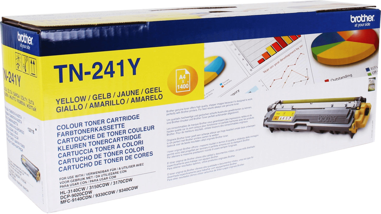 Brother TN241Y / gelb / original Toner / TN-241Y / 1400 S. neu