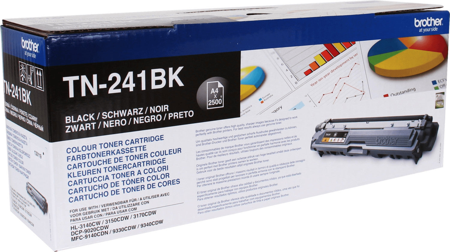 Brother TN241BK / Schwarz / original Toner / TN-241BK  / 1400 S. neu