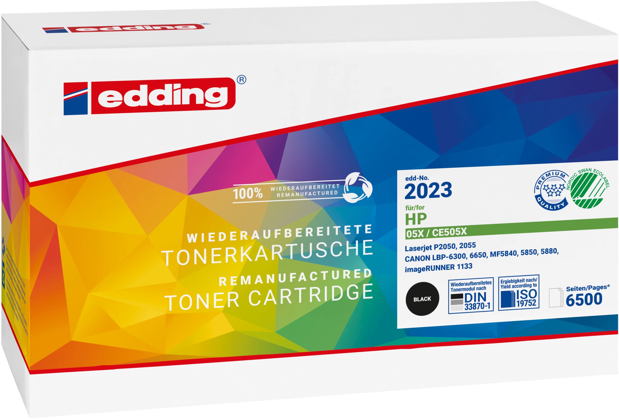 Edding Toner für HP CE505X 05X LaserJetP2050 P2053D P2053DN P2054D P2054DN P2055