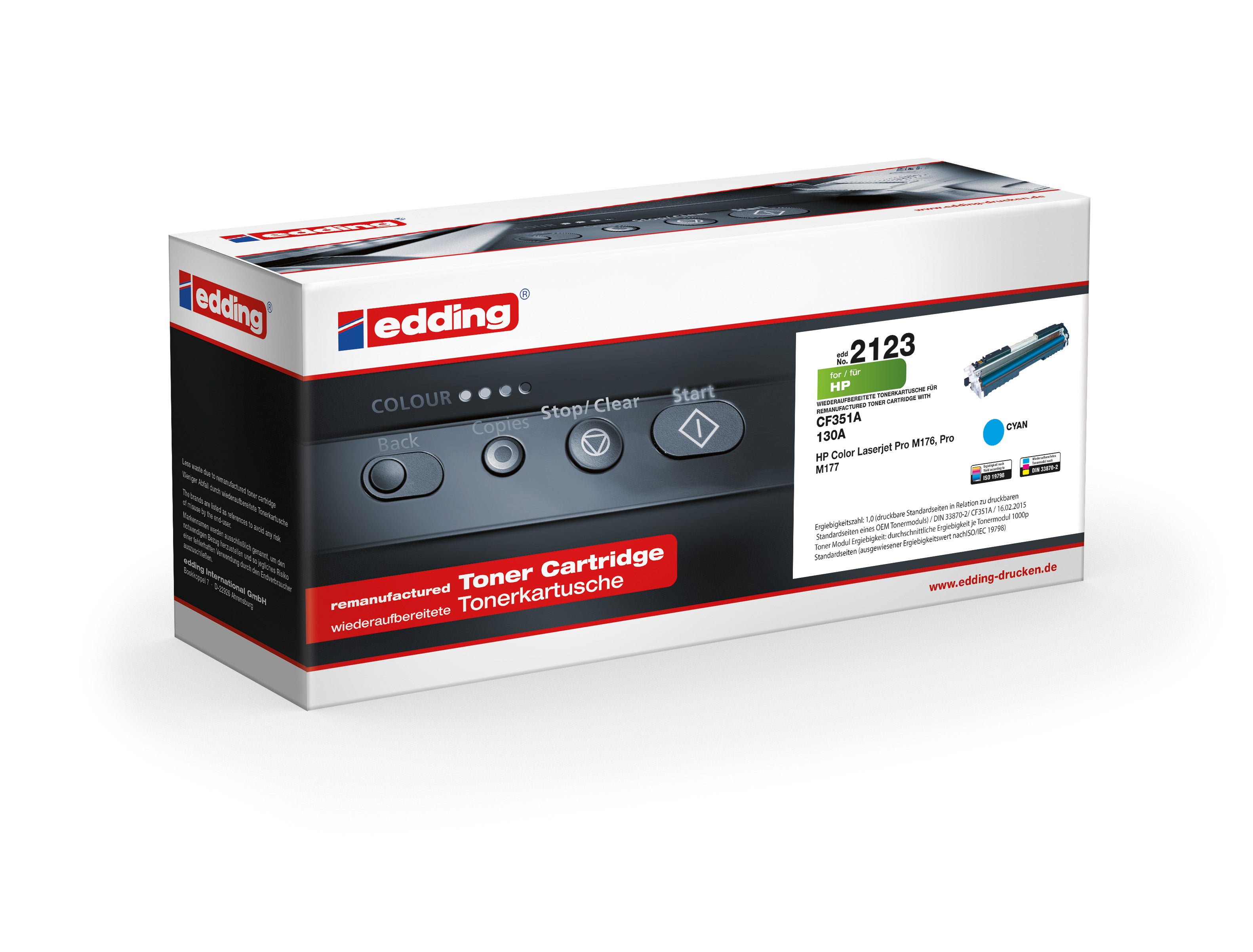 Edding Toner für HP CF351A 130A LaserJetProMFPM176N M177FW