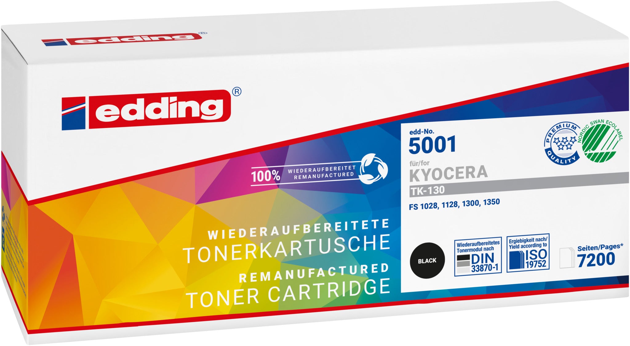 Edding Toner für Kyocera TK-130 FS1028MFP FS1128MFP FS1300D FS1300DN FS1350DN