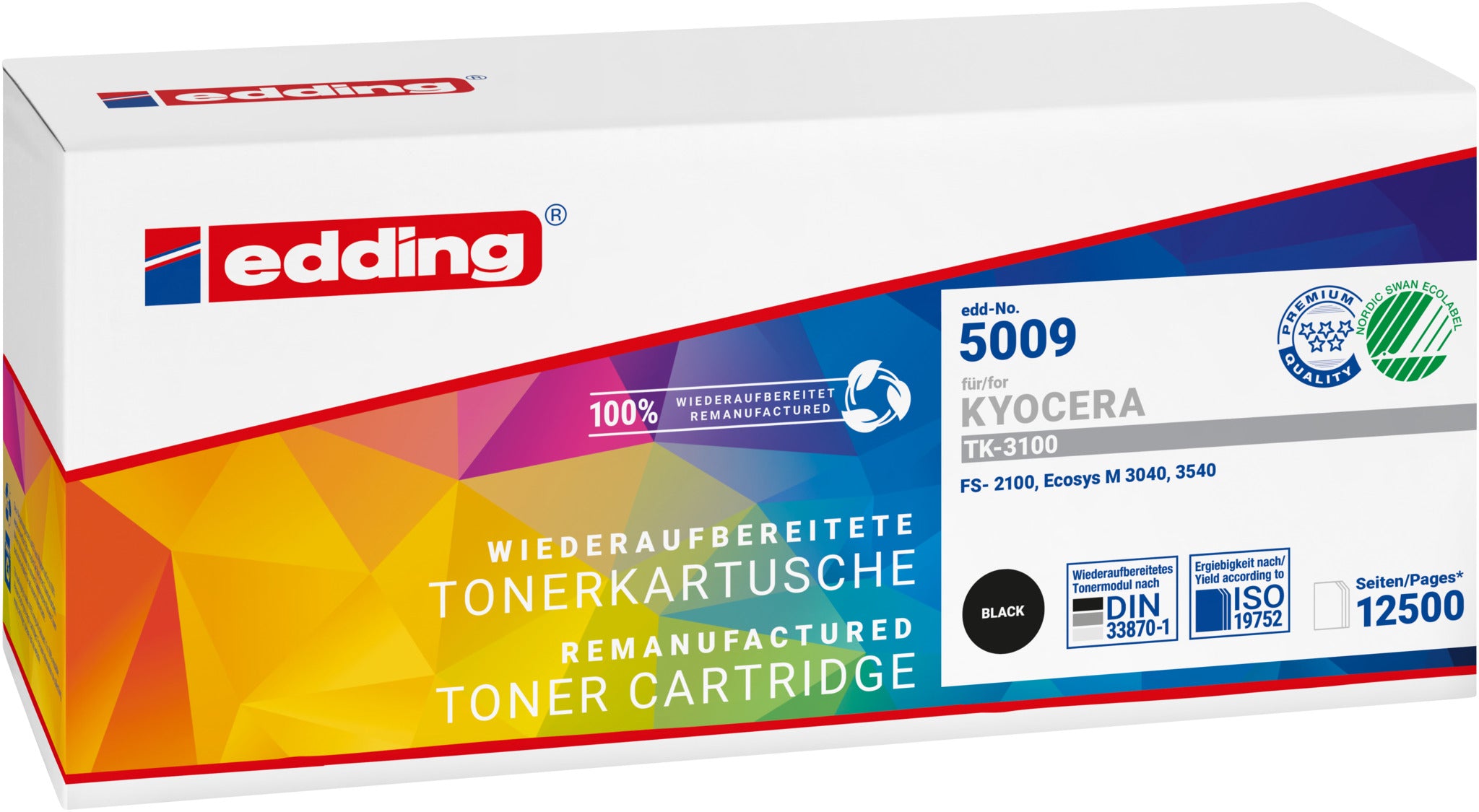 Edding Toner für Kyocera TK-3100 EcosysM3040DN M3540DN FS2100D FS2100DN FS4100DN