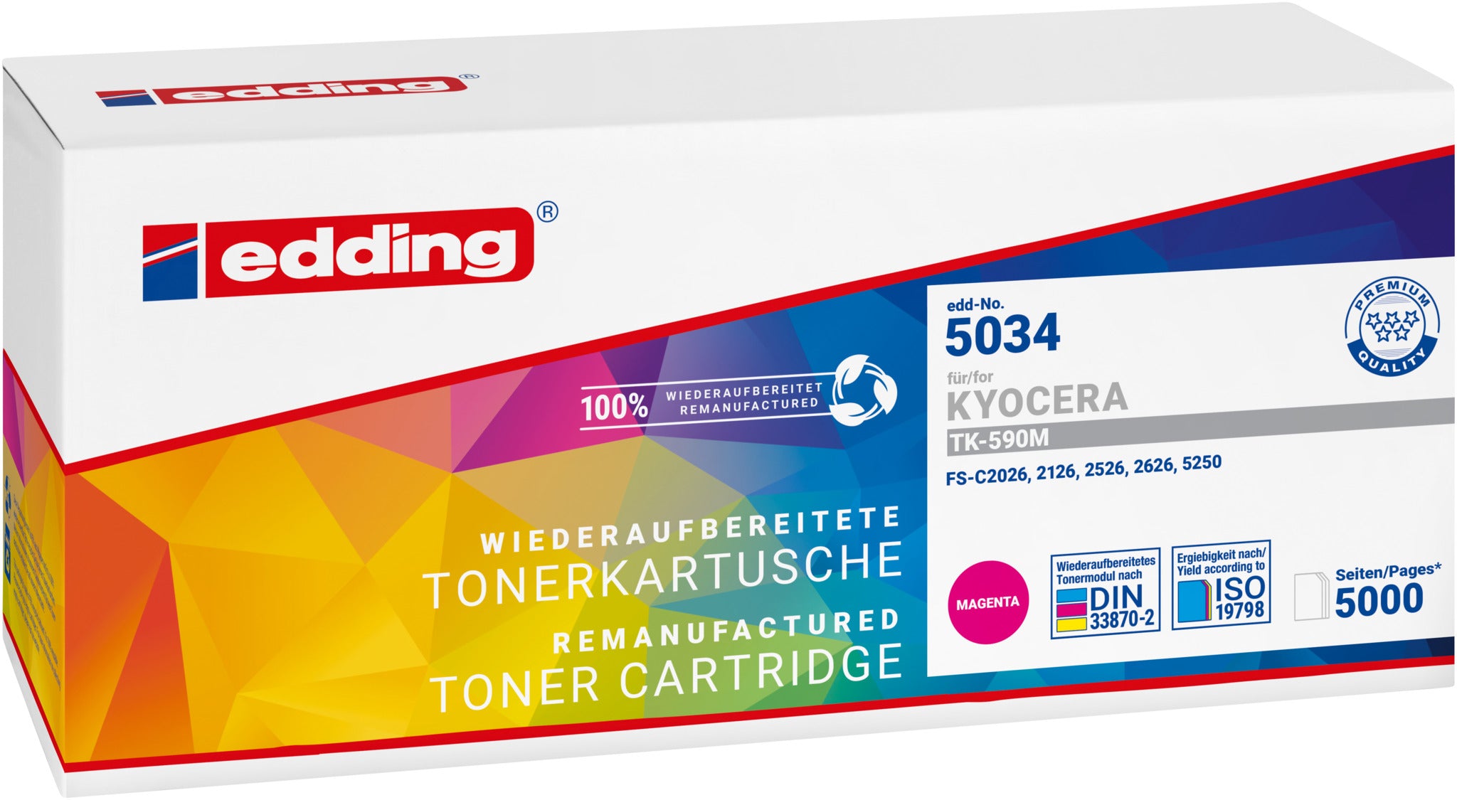 Edding Toner für Kyocera TK-590M FS-C5250DN EcosysP6026CDN