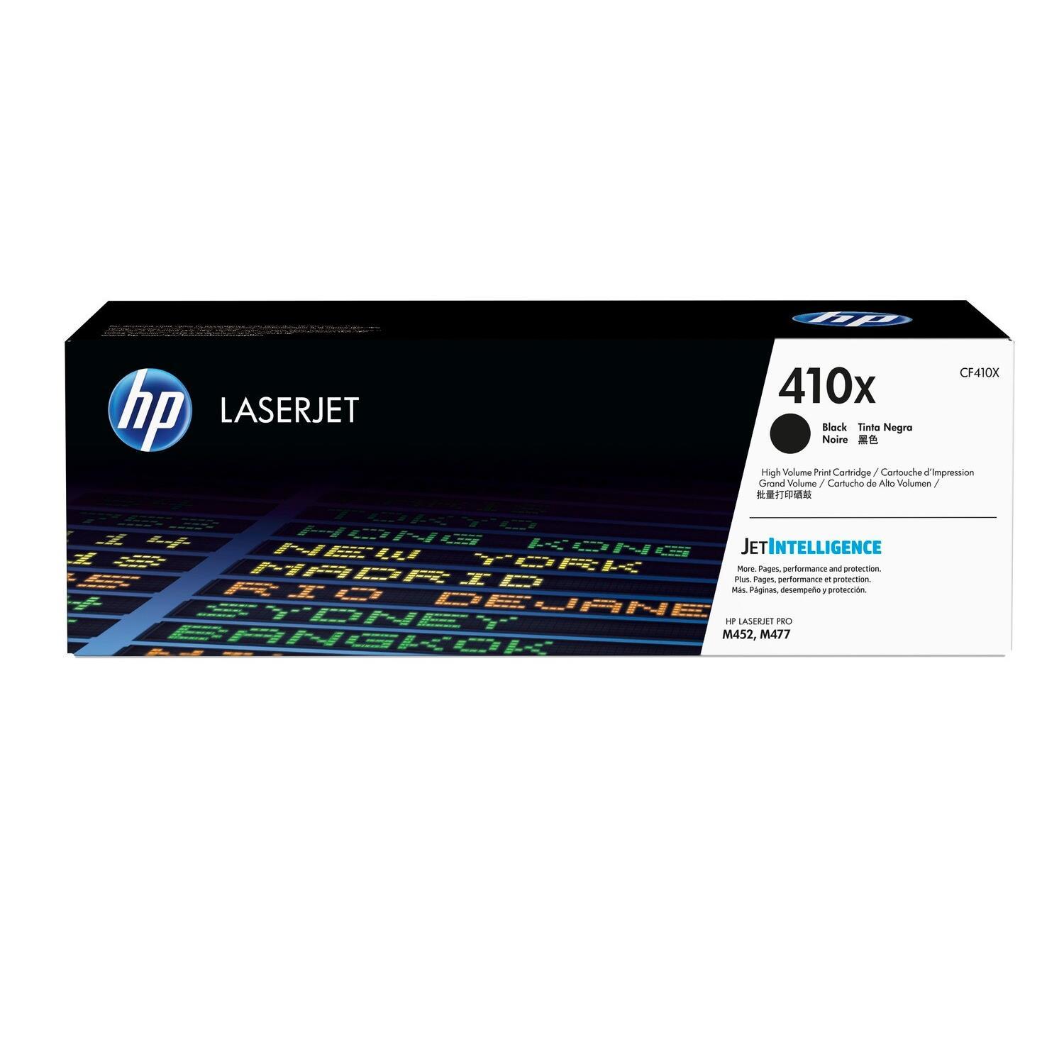 HP 410X Schwarz Original LaserJet-Toner mit hoher Reichweite – CF410X