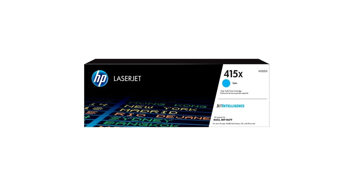 HP 415X Cyan // Original Toner LaserJet mit hoher Reichweite W2031X HP Cartridge